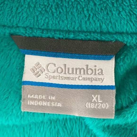 Columbia Teal Fleece Jacket - Picture 5 of 8
